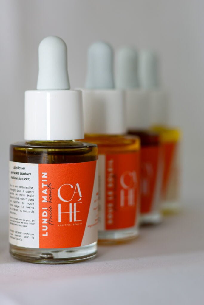 Les Huiles Beauté bio et naturelles Cahé à personnaliser en fonction de ses besoins de peau
